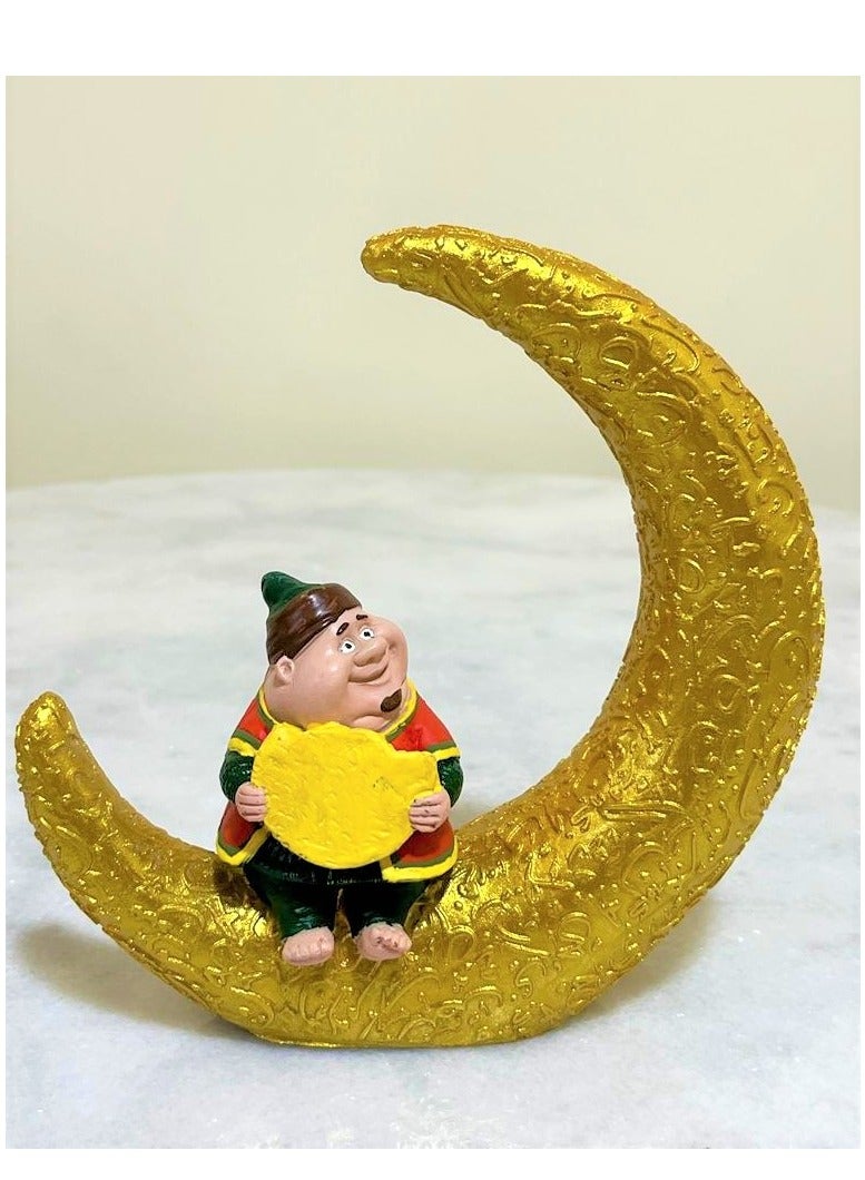 Stellar Fananees Figures & Crescent for Home Decoration, Office, Living Room, Ramadan Vibes, Ramadan Decorations, High Quality Characters (Kalbaz)