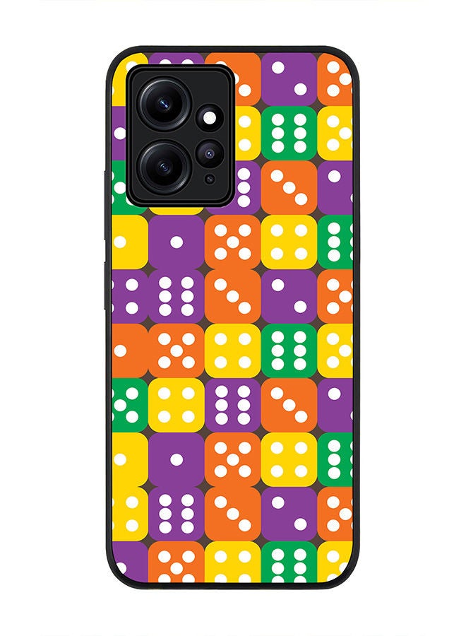 Stylizedd Rugged Black edge case for Redmi Note 12 4G Slim fit Soft Case Flexible Rubber Edges Anti Drop TPU Gel Thin Cover - Dice Roll - Image 1