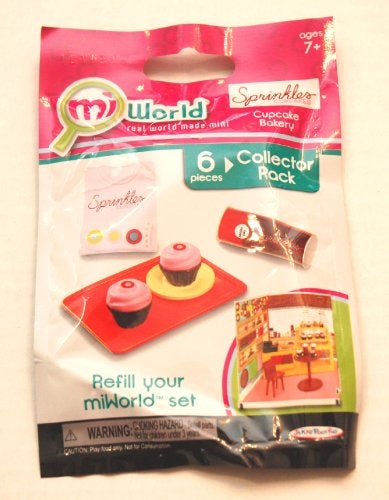 Jakks Pacific Mi World Collector Pack Sprinkles Cupcake Bakery 2 Cupcakes 1 Plate 1 Tray 1 Cupcake Mix and 1 T Shirt - Image 1