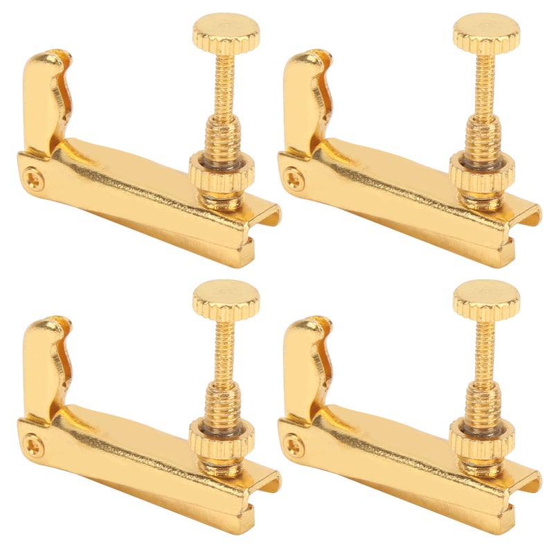 4Pcs Violin Fine Tuners 3/4‑4/4 Cello String Tool Replacement Instrument AccessoriesGold - Image 4