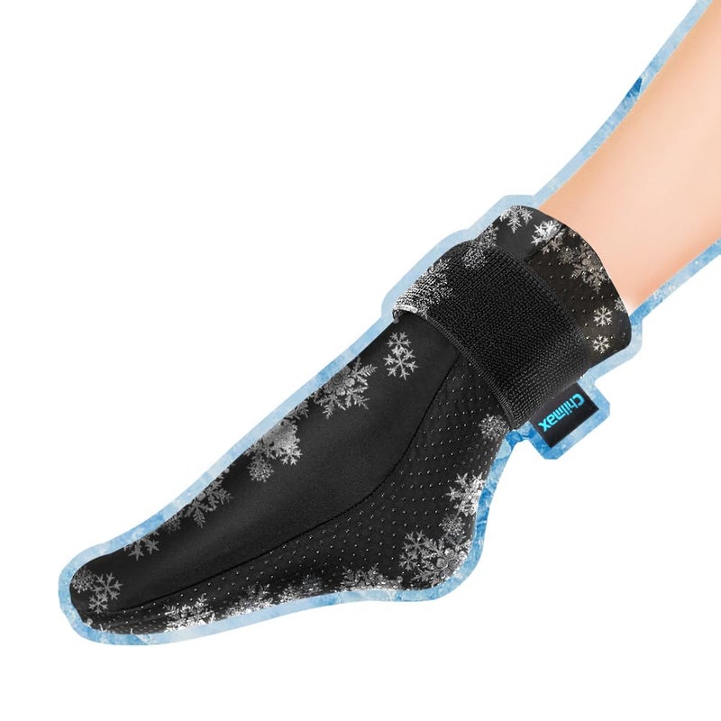 Chilmax Foot Ice Pack Sock,Gel Cold Hot Therapy Neuropathy Sock Pain Relief for Feet,Full Foot Ankle Heel Toes Cooling Compress Wrap for Gout,Swelling,Sprains,Injuries Recovery - Image 1
