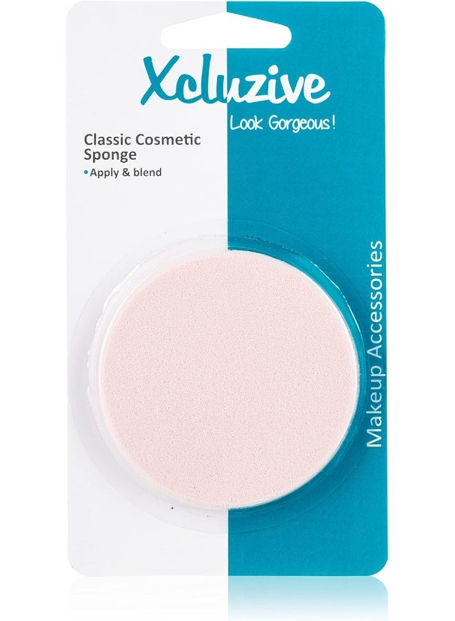 Xcluzive إسفنجة تجميل كلاسيكية - 6 سم، عبوة من 1 - Image 1