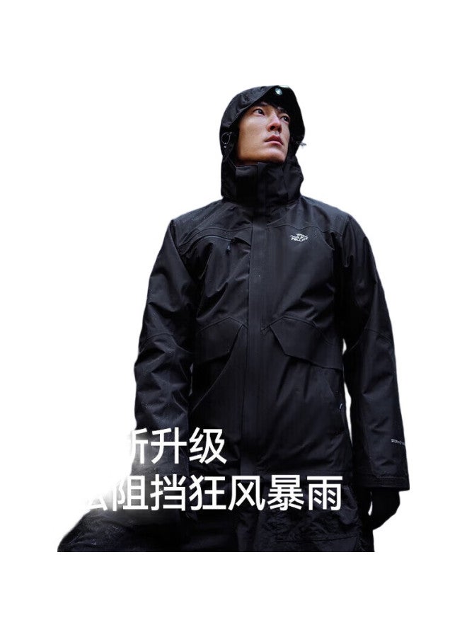 PELLIOT Outdoor 3-In Waterproof Hardshell Jacket For Men And Women, Spring And Autumn Mountaineering Coat 11040107 Black Xxl - Image 3
