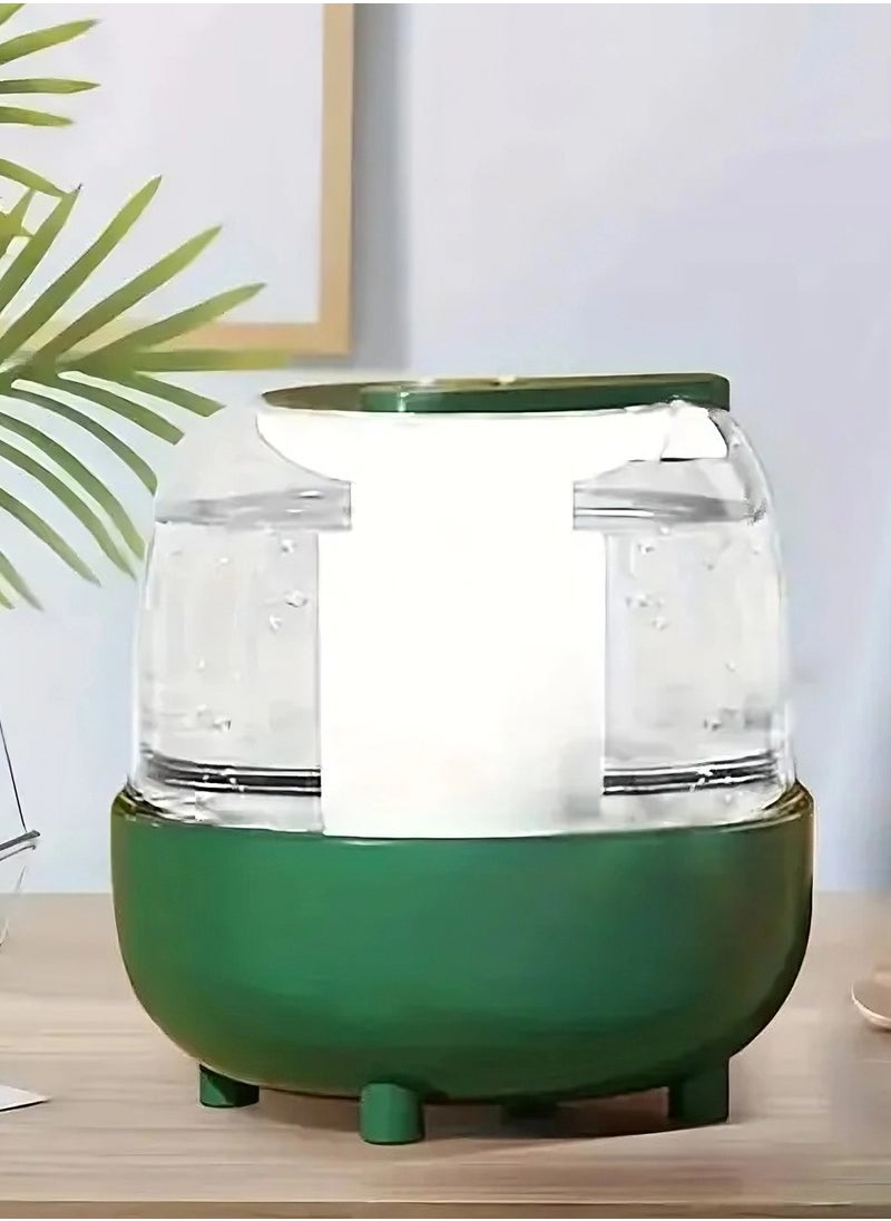 OQUERA 4L Cool Mist Humidifier, One-Button Switch, Silent & Fast for Whole House, Tabletop Air Humidifier with Night Lights Auto Shut Off, Bedroom & Car, Green | Home & Garden | Home Improvement  - Image 1
