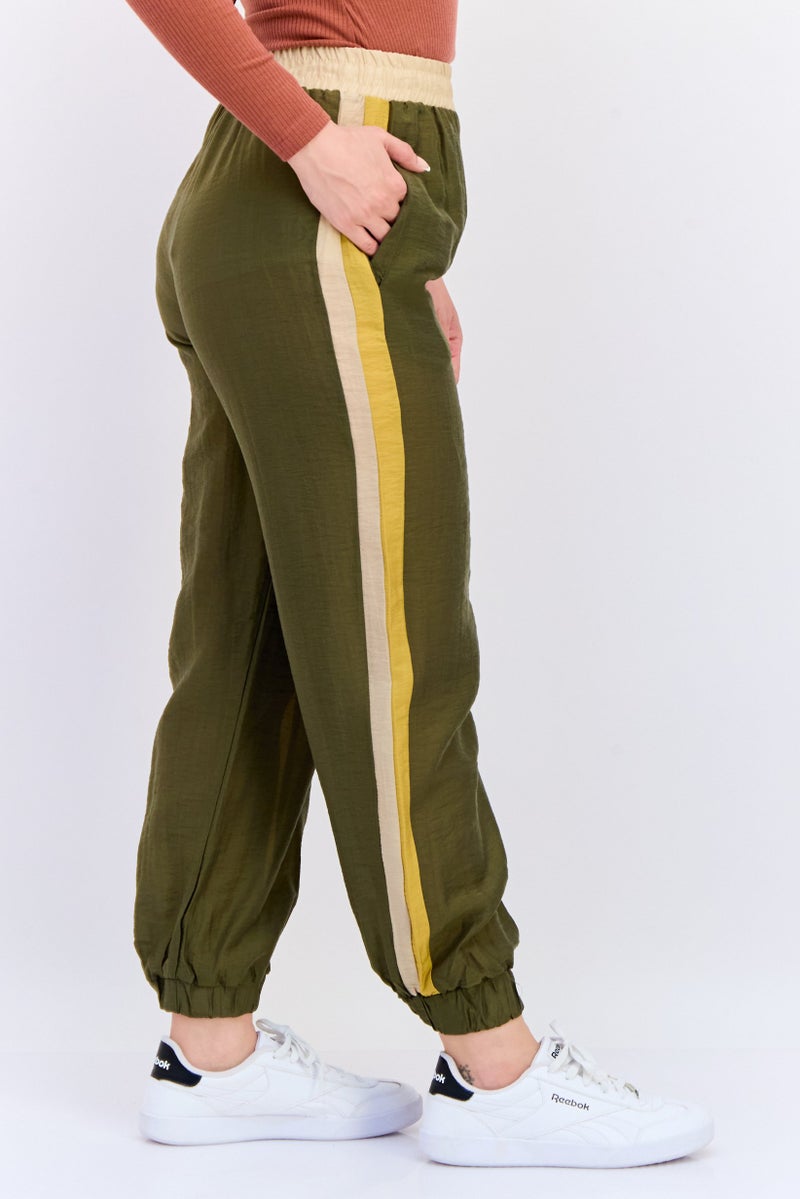 KOTON سروال جوجر عادي للنساء، زيتوني - Image 4