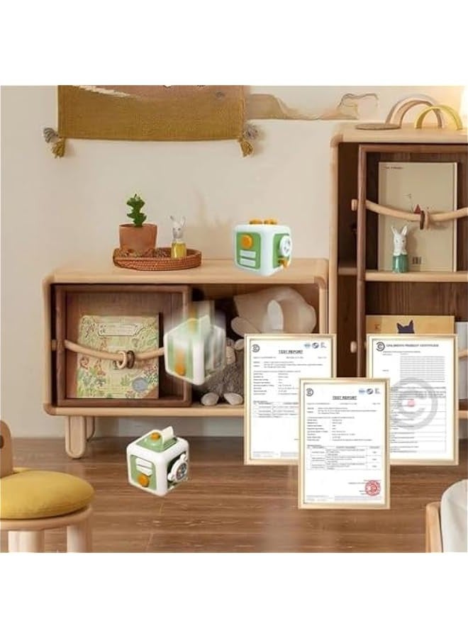 Busy Cube Toys for 1 Year Old Boy Girl, Baby Toys 12-18 Months, Travel Sensory Toys for Toddlers 1-3 Year Old, Montessori Toys for 1+ Year Old(Green) - Image 3