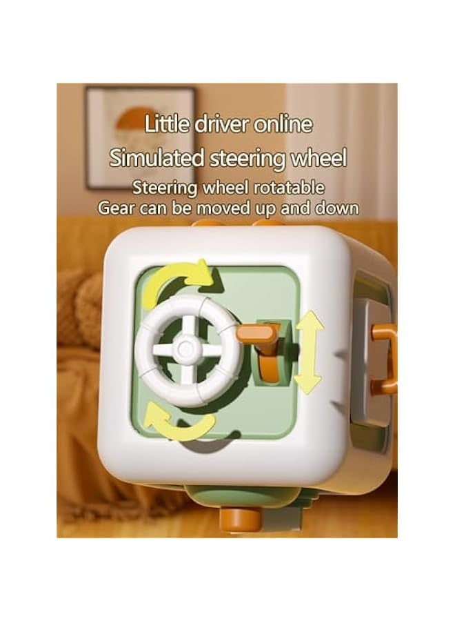 Busy Cube Toys for 1 Year Old Boy Girl, Baby Toys 12-18 Months, Travel Sensory Toys for Toddlers 1-3 Year Old, Montessori Toys for 1+ Year Old(Green) - Image 5