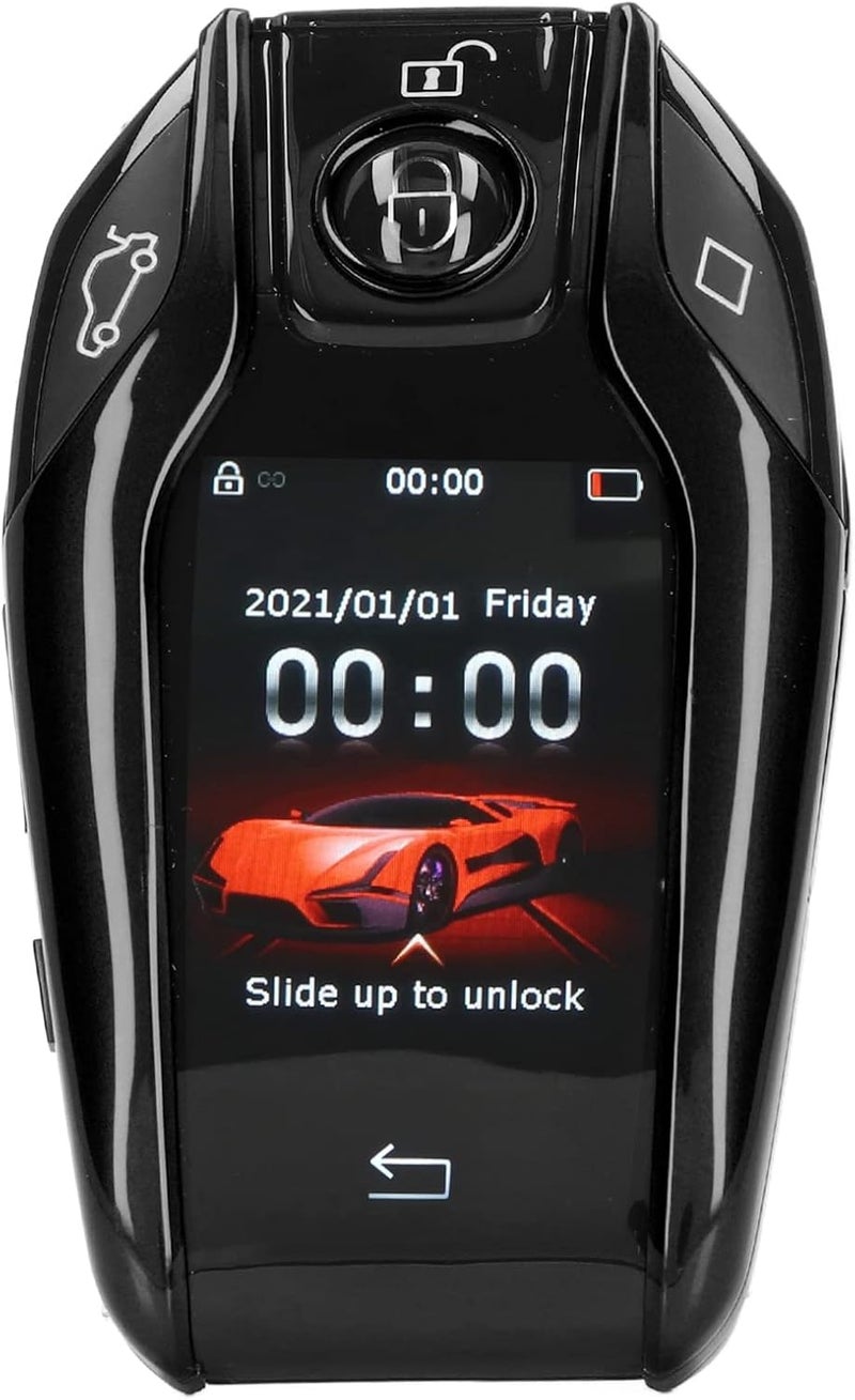 Universal TK800 Plus شاشة LCD تعمل باللمس مفتاح ذكي إطار من السبائك دخول بدون مفتاح أسود - Image 1
