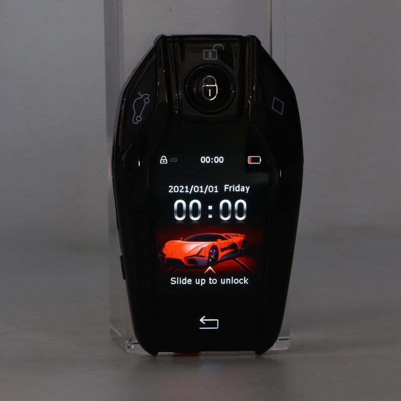 Universal TK800 Plus شاشة LCD تعمل باللمس مفتاح ذكي إطار من السبائك دخول بدون مفتاح أسود - Image 4