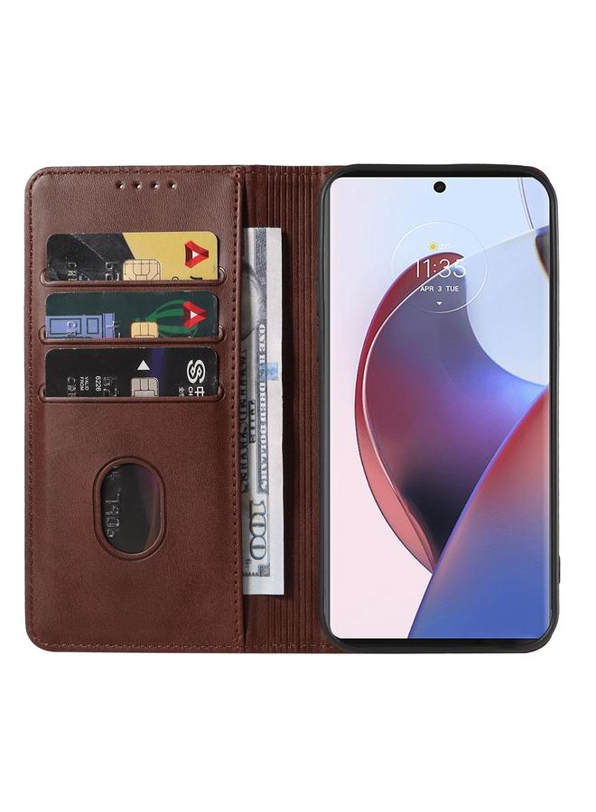 S-TOP Case For Motorola Edge 30 Ultra Magnetic Closure Leather Phone Case - Image 3