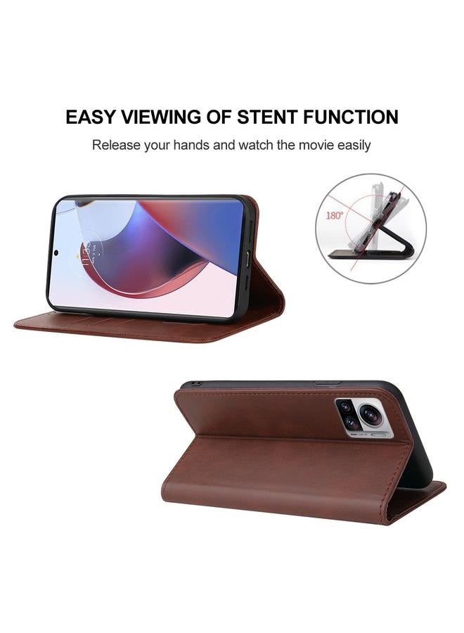 S-TOP Case For Motorola Edge 30 Ultra Magnetic Closure Leather Phone Case - Image 4