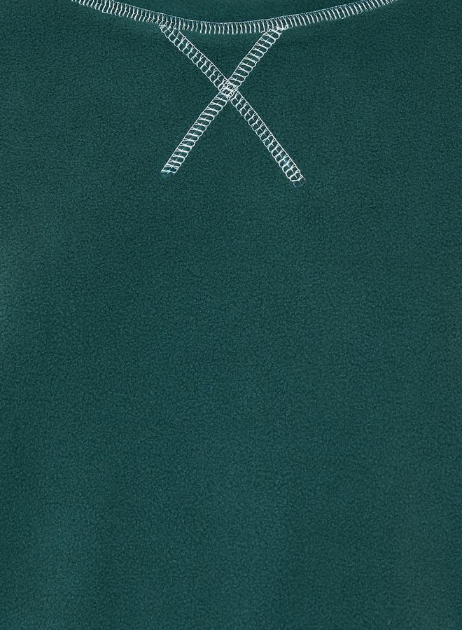 Take Two Oversized Slogan Sweatshirt with Overlock Seam Detail - Image 4