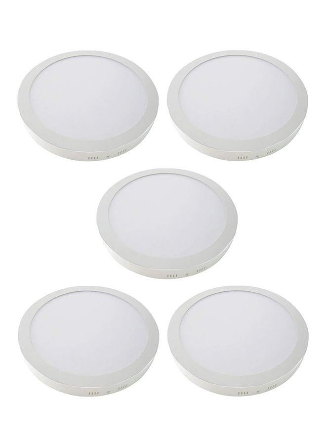 Generic 24w LED Spot Panel Light Surface Mounted White  5 Pieces 