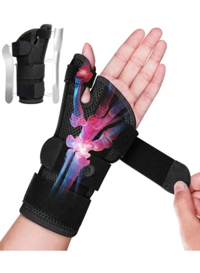 دعامة المعصم والإبهام الطبية (Thumb Spica) – مشد احترافي لحالات التهاب المفاصل، الأوتار والنفق الرسغي – تثبيت متطور لمتلازمة "دي كيرفان" – تصميم مخصص لليد اليسرى للرجال والسيدات - Image 1