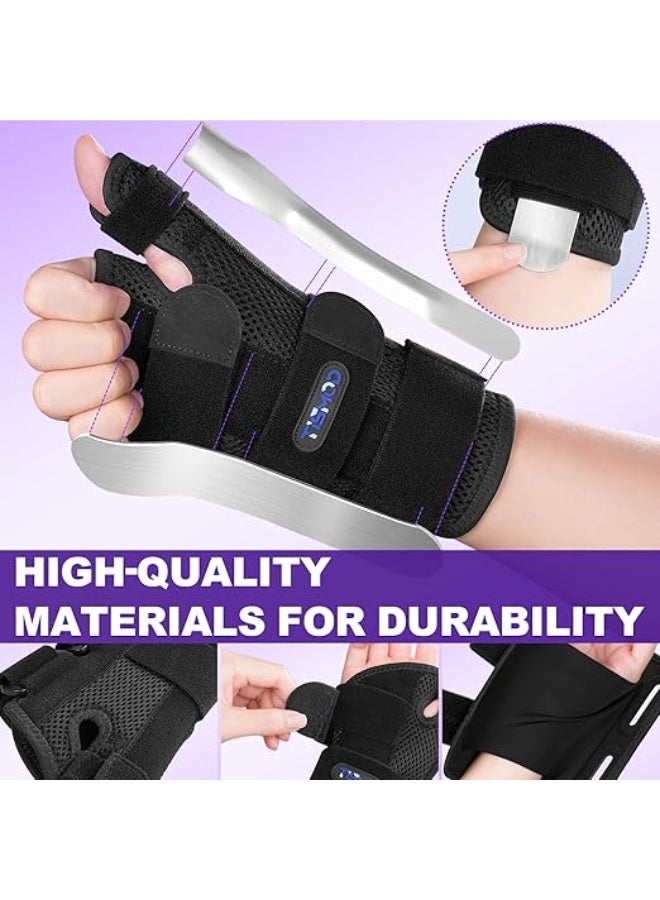 دعامة المعصم والإبهام الطبية (Thumb Spica) – مشد احترافي لحالات التهاب المفاصل، الأوتار والنفق الرسغي – تثبيت متطور لمتلازمة "دي كيرفان" – تصميم مخصص لليد اليسرى للرجال والسيدات - Image 3