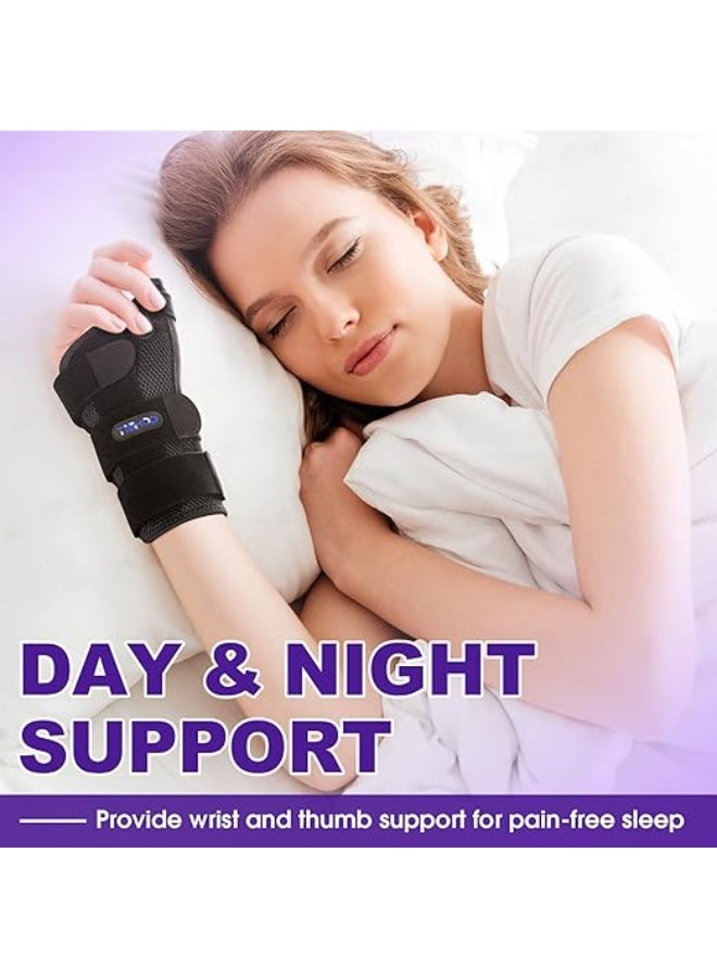 دعامة المعصم والإبهام الطبية (Thumb Spica) – مشد احترافي لحالات التهاب المفاصل، الأوتار والنفق الرسغي – تثبيت متطور لمتلازمة "دي كيرفان" – تصميم مخصص لليد اليسرى للرجال والسيدات - Image 5