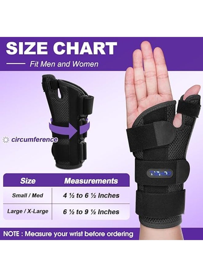 دعامة المعصم والإبهام الطبية (Thumb Spica) – مشد احترافي لحالات التهاب المفاصل، الأوتار والنفق الرسغي – تثبيت متطور لمتلازمة "دي كيرفان" – تصميم مخصص لليد اليسرى للرجال والسيدات - Image 2