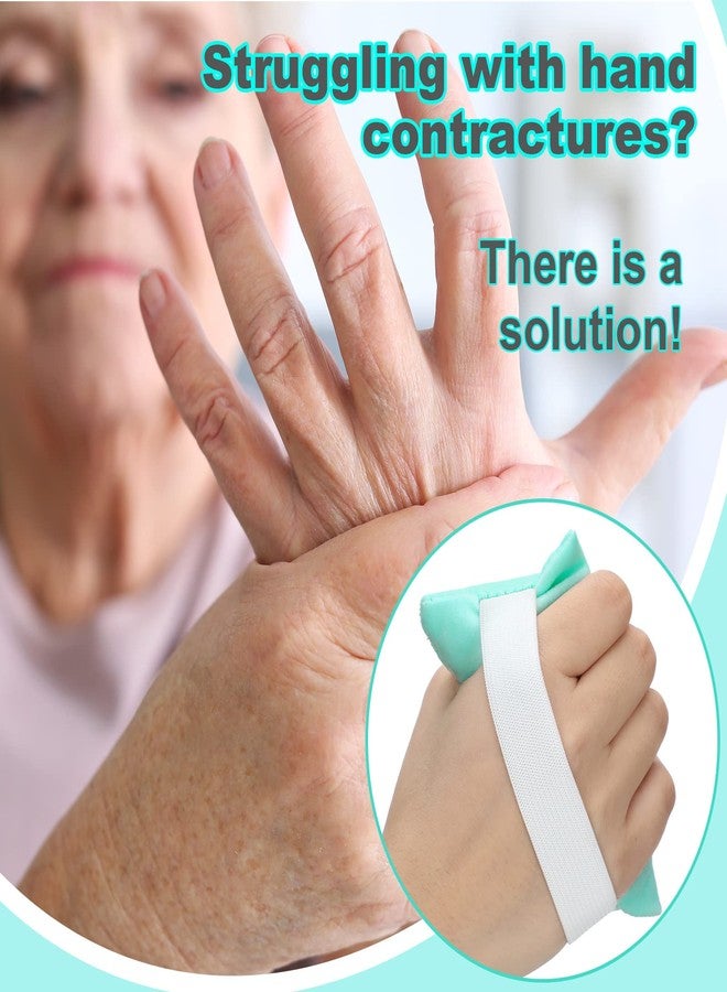 Sosation 6 Pcs Palm Grip Protector Hand Contracture Cushion with Elastic Band Sweat Resistant Soft Washable Hand Palm Protector Physical Therapy Exercisers for Right Left Finger - Image 3