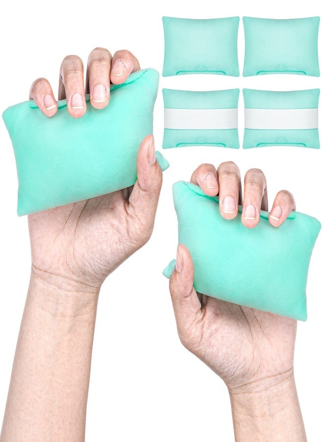 Sosation 6 Pcs Palm Grip Protector Hand Contracture Cushion with Elastic Band Sweat Resistant Soft Washable Hand Palm Protector Physical Therapy Exercisers for Right Left Finger - Image 1
