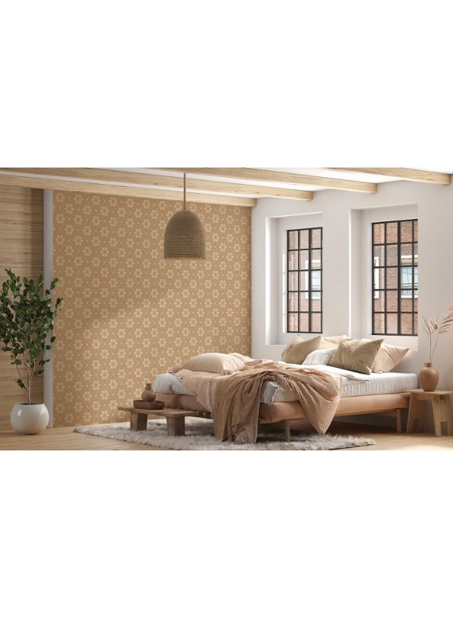 Home Gallery Abstract Floral Pattern For Summer Or Spring Background Fabric Wallpaper Covers An Area ​​Up To 4.2Mx3M With Adhesive  And Smoothing Tool - Image 1