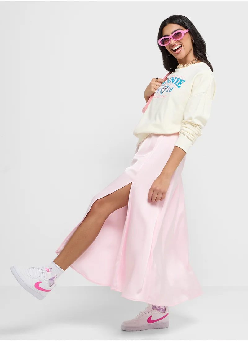 Disney Minnie Oversize Varsity Style Sweatshirt