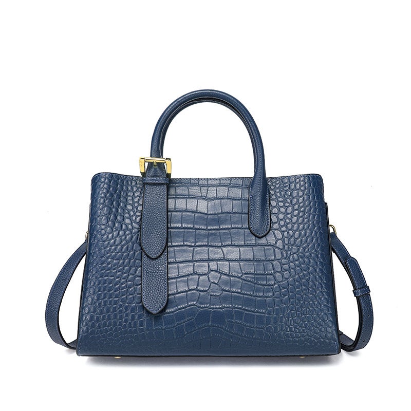 Genuine Leather Women'S Bag Shoulder Bag Girls High-End Crocodile Pattern Tote Bag Women'S Versatile Fashion Crossbody Bag - Image 1