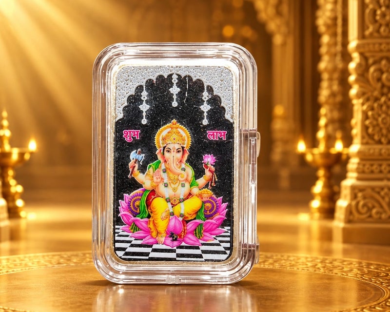 KHUSHBOO JEWELS Pure 999 Silver Square Coin 5 GRMS - Image 1
