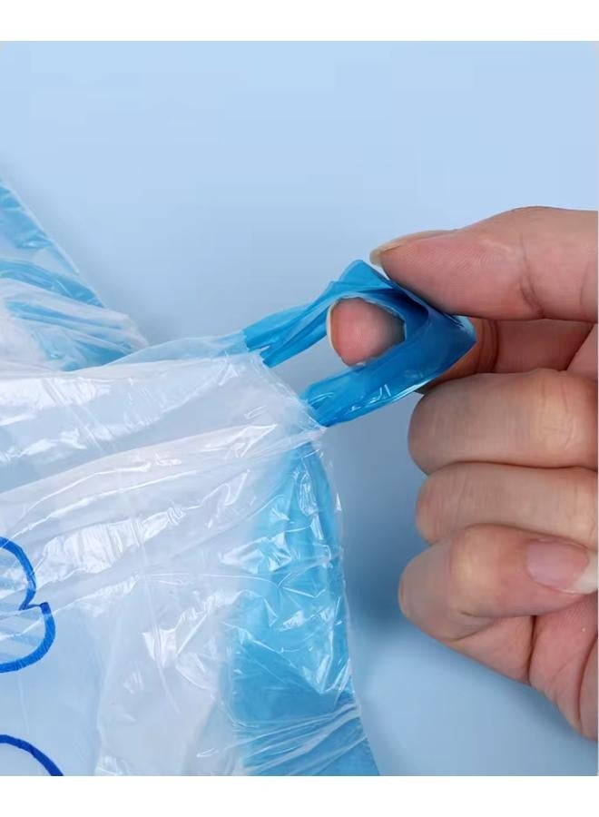 1 Roll with 100pcs Drawstring Cute Cartoon High Value Home Kitchen Portable Thickened Garbage Bag - Image 4