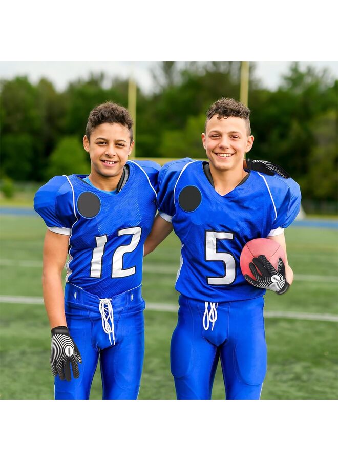 Generic Youth Football Gloves, Sticky Wide Receiver Gloves for Kids & Adult, BLACK Stretch Fit Football Gloves (Size : M)  - Image 5