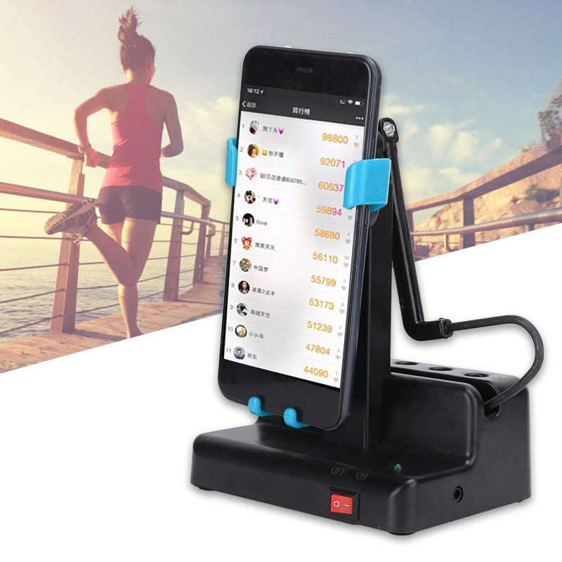 wowobjects ® Mobile Phone Shaker for Steps, Steps Counter Pedometer (Width Under 3.4 inches) Automatic Mobile Shaker Electric Version, Quick Steps Earning Device | Simulates Human Walking- Blue Color - Image 5