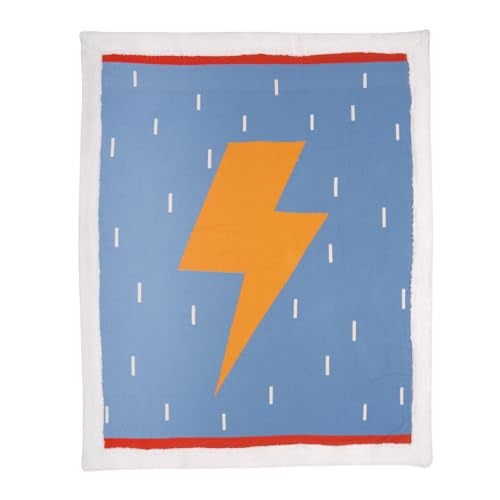 TIDY SLEEP Baby Knitted Fleece Double Layered Blanket Size 100x120 CM (BlueFlash) - Image 4