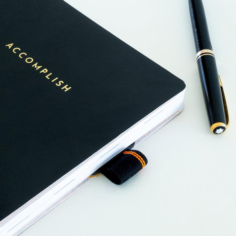 NEORAH — Pen Loop for Diaries, Planners, journals, notebooks, Sketchbook | Pack of 2 | Self Adhesive Pen Loop Holder | Elastic Loop for Pen Even for Big Barrels | Durable Vegan Leatherette – Black - Image 5
