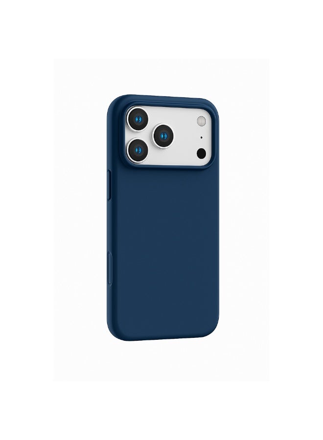 O Ozone Compatible with iPhone 17 Pro Max Case , Slim Liquid Silicone 3 Layers Soft Gel Rubber Shockproof Protective Cover with Anti-Scratch Microfiber Lining- Blue - Image 1