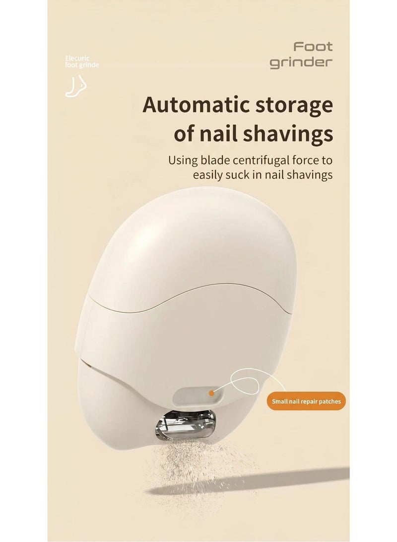 Electric Nail Clipper & Callus Remover 2 in 1, Rechargeable Foot File with 3 Speeds, LCD Display, Quartz Grinding Head & Nail Catcher for Smooth Feet and Safe Nail Care - Image 5