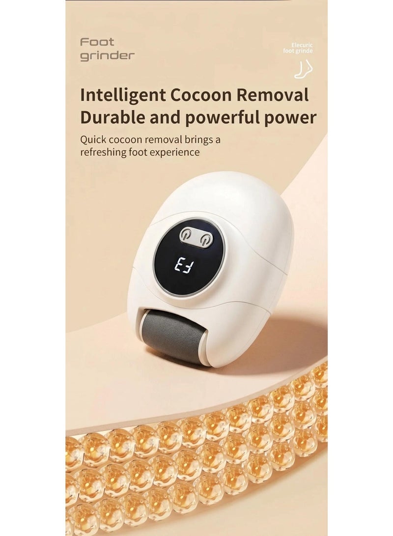 Electric Nail Clipper & Callus Remover 2 in 1, Rechargeable Foot File with 3 Speeds, LCD Display, Quartz Grinding Head & Nail Catcher for Smooth Feet and Safe Nail Care - Image 2