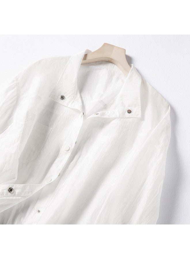 XINYANG Wrinkled Thin Stand Collar Jacket Women 2025 Spring Loose Short Casual Coat - Image 5