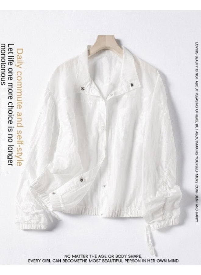 XINYANG Wrinkled Thin Stand Collar Jacket Women 2025 Spring Loose Short Casual Coat - Image 1