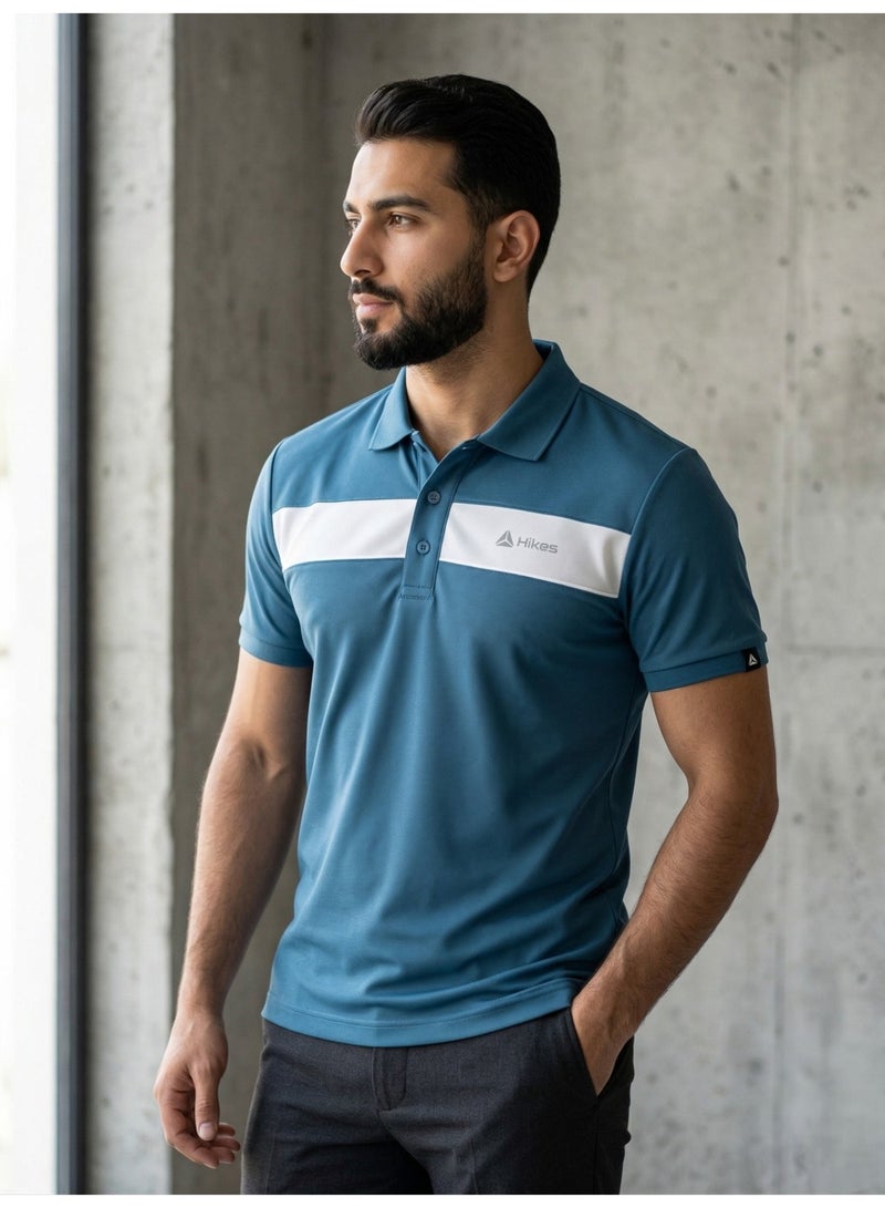 Hikes Men’s Premium Polo T-Shirt – Stretch Fabric, Breathable & Durable Casual Fit - Image 1