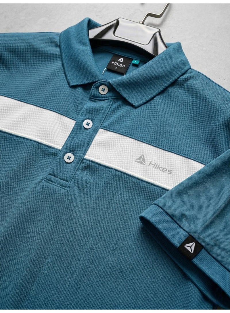 Hikes Men’s Premium Polo T-Shirt – Stretch Fabric, Breathable & Durable Casual Fit - Image 2