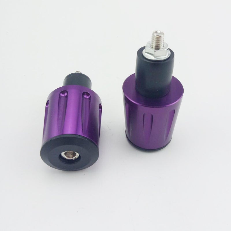 OKSTNO Bar End Caps Plug - Newset Style Heavy Duty 7/8 inch Bar Ends Universal Fits for Suzuki Yamaha Kawasaki (Purple) - Image 4