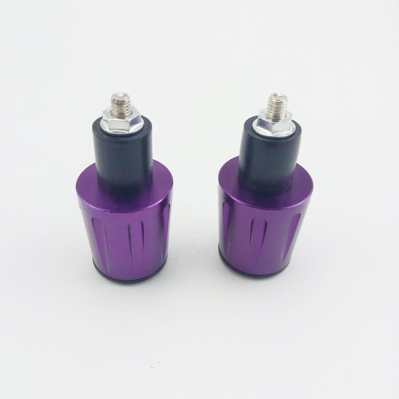 OKSTNO Bar End Caps Plug - Newset Style Heavy Duty 7/8 inch Bar Ends Universal Fits for Suzuki Yamaha Kawasaki (Purple) - Image 3