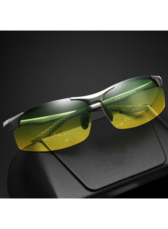 Lovedru Lafudrue Day And Night Dual-use Hd Polarized Sungl For Men Anti-glare Dimming High Beam Uv Protection Driving Gl - Image 2