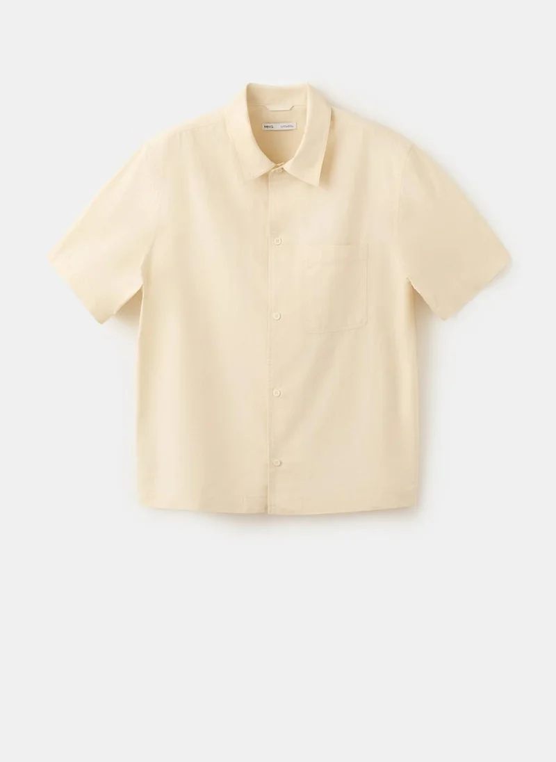 Mango Man 10-VAINILLA Shirt Dove for Men | Best Price UAE