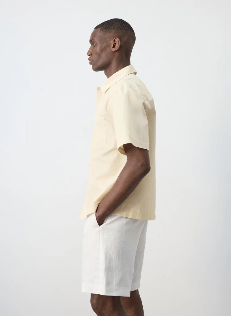 Mango Man 10-VAINILLA Shirt Dove for Men | Best Price UAE