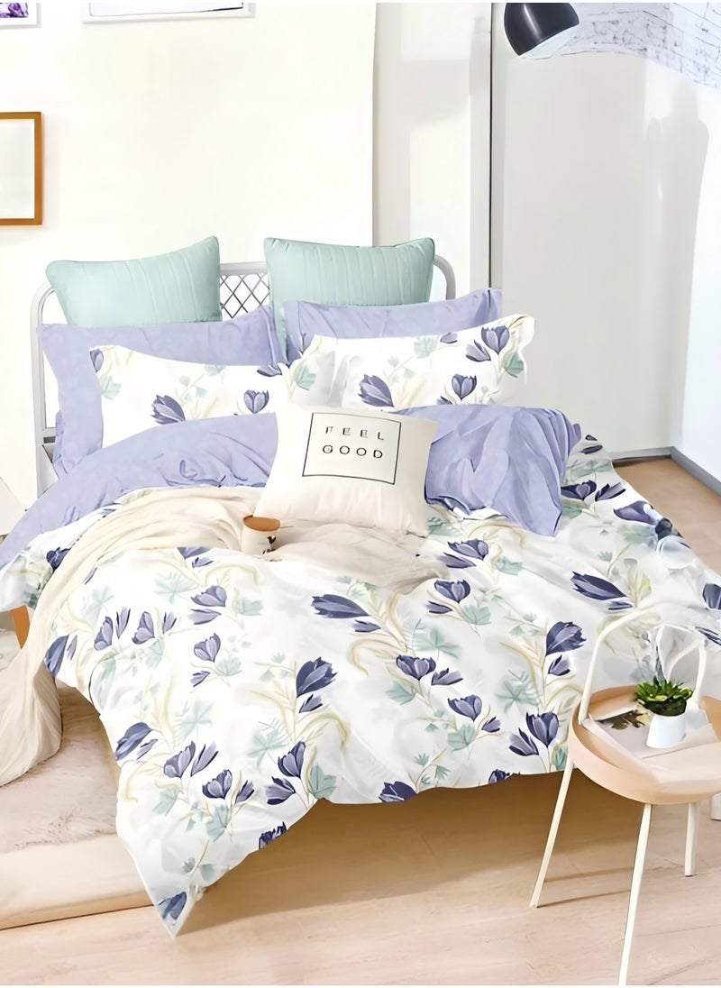 Generic king size duvet cover set ,6pcs set with duvet cover 220*240cm and 1 fit sheet and 4pcs pillow cases 