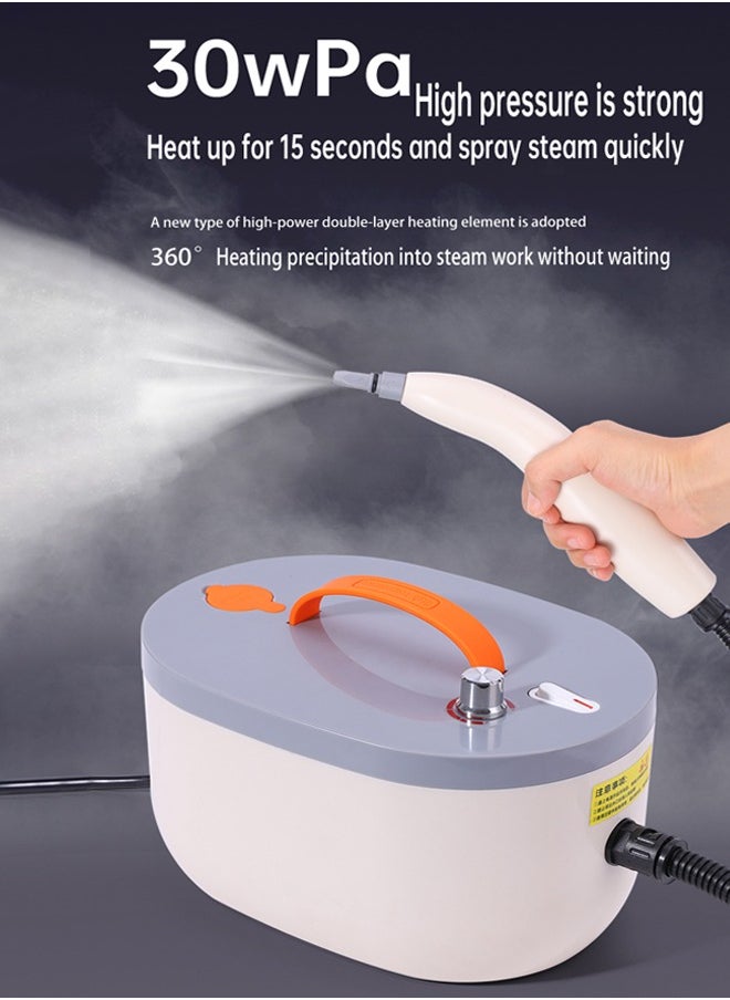 Joshberg Handheld Steam Cleaner, 1200W Pressurized Steam Cleaner with 9 Accessories,  Knob Adjustment,Portable Steam Cleaner for Home, Car, Furniture, Kitchen, Bathroom and Wall  - Image 4