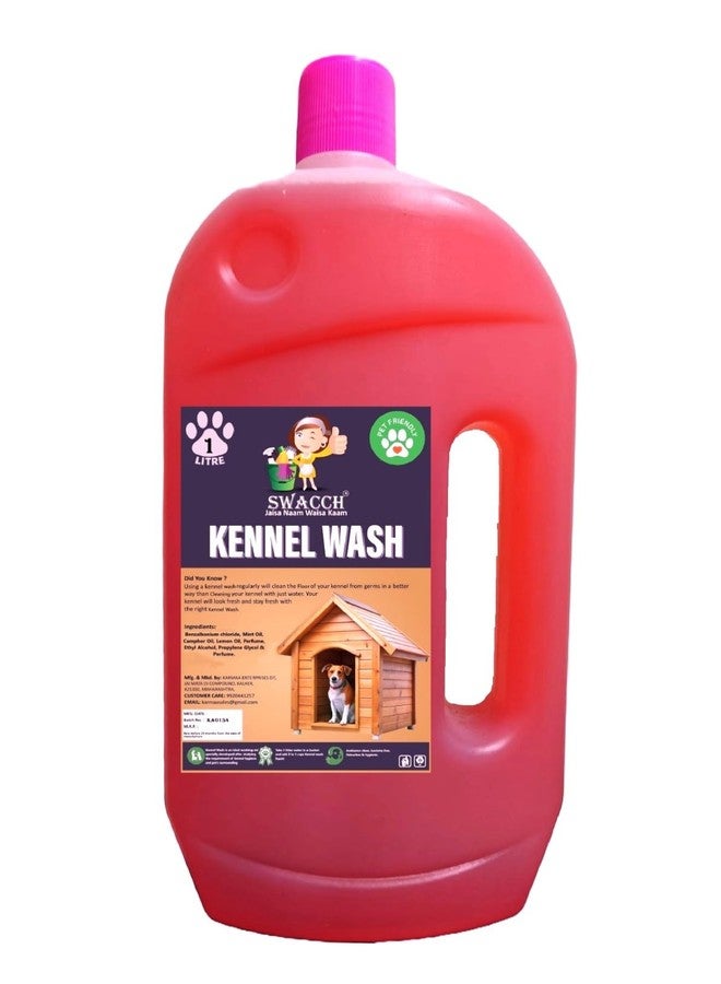 swacch Kennel Wash (1 Litre) Rose I Pet Stain & Odour Remover I Pet Floor Cleaner Liquid I Dog and Cat Friendly - Image 1