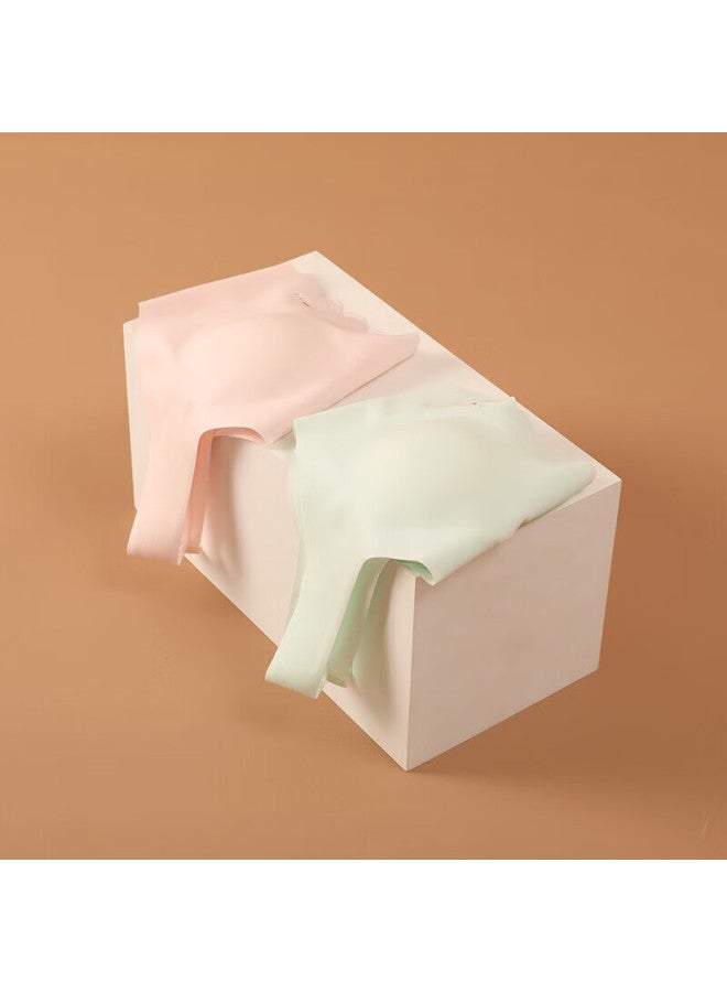 Red Bean Hongdou Girls' Bra, Second Stage Thin Seamless, Girls' Underwear, For Middle School Students, Developing Bra, X8040, Light Green, 85a - Image 2