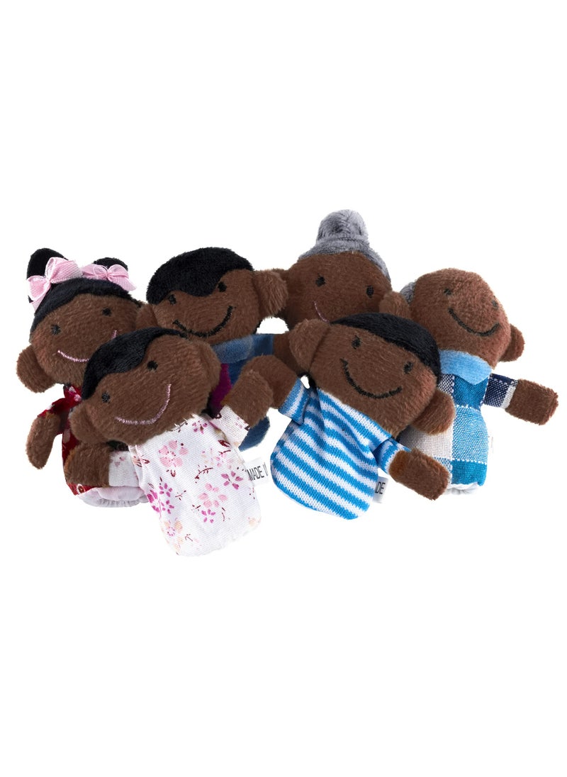 Super Z Outlet Super Z Outlet Mini Grandparents, Mom & Dad, Brother & Sister Family Style Finger Puppets for Children, Shows, Playtime, Schools - 6 Piece (Family 3)  - Image 4