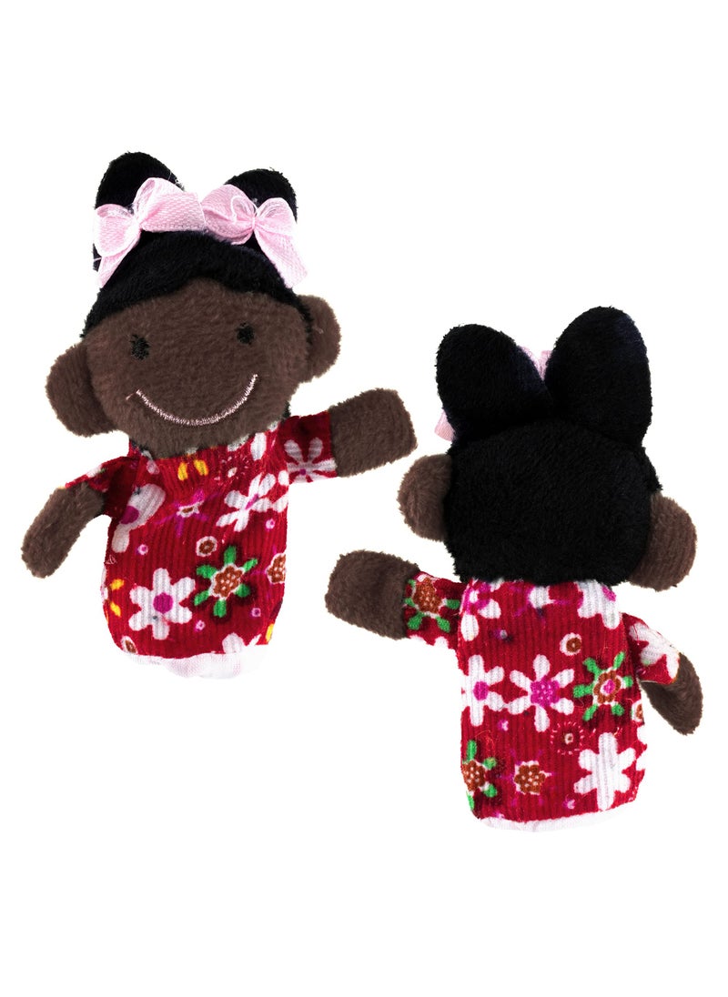Super Z Outlet Super Z Outlet Mini Grandparents, Mom & Dad, Brother & Sister Family Style Finger Puppets for Children, Shows, Playtime, Schools - 6 Piece (Family 3)  - Image 5